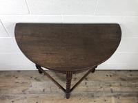 Antique Carved Oak Demi Lune Hall Table (3 of 10) Antique Carved Oak Demi Lune Hall Table (3 of 10)