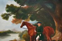 Lovely Large Primitive School Rococo Framed Oil Portrait Painting Horse & Rider (8 of 13) Lovely Large Primitive School Rococo Framed Oil Portrait Painting Horse & Rider (8 of 13)
