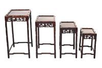 Chinese Hardwood Carved Quartetto Nest of Tables c.1900 (4 of 7) Chinese Hardwood Carved Quartetto Nest of Tables c.1900 (4 of 7)