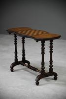 Antique Walnut Inlaid Victorian Games Table (7 of 10) Antique Walnut Inlaid Victorian Games Table (7 of 10)