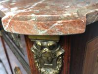 Fine Antique French Empire Style Marble Canted Marquetry Credenza (2 of 12) Fine Antique French Empire Style Marble Canted Marquetry Credenza (2 of 12)