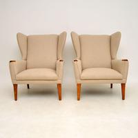 Pair of Vintage Wing Back Armchairs (2 of 9) Pair of Vintage Wing Back Armchairs (2 of 9)