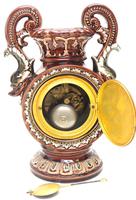 Amazing French 8 Day Majolica Mantle Clock Set Rare Pottery Mantle Clock Set (2 of 11) Amazing French 8 Day Majolica Mantle Clock Set Rare Pottery Mantle Clock Set (2 of 11)