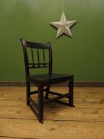 Small Antique Wooden Black Painted Chair, Gothic Shabby Chic (10 of 13) Small Antique Wooden Black Painted Chair, Gothic Shabby Chic (10 of 13)