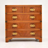 Antique Mahogany Military Campaign Chest of Drawers (7 of 11) Antique Mahogany Military Campaign Chest of Drawers (7 of 11)