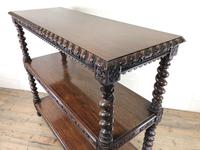 Antique Victorian Carved Oak Three Tier Display Shelves (6 of 10) Antique Victorian Carved Oak Three Tier Display Shelves (6 of 10)