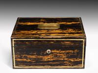 Mid 19th Century Lignum Vitae Writing Slope (6 of 6) Mid 19th Century Lignum Vitae Writing Slope (6 of 6)
