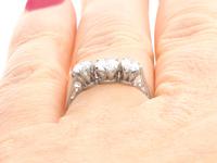 1.00ct Diamond & Platinum Trilogy Ring c.1925 (9 of 9) 1.00ct Diamond & Platinum Trilogy Ring c.1925 (9 of 9)