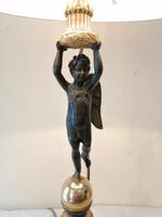 Fine Quality French Brass & Bronze Table Lamp (4 of 6) Fine Quality French Brass & Bronze Table Lamp (4 of 6)