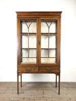 Edwardian Mahogany & Satinwood Glass Display Cabinet (2 of 5) Edwardian Mahogany & Satinwood Glass Display Cabinet (2 of 5)