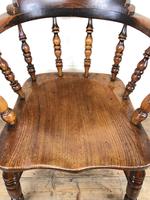 Antique 19th Century Ash & Elm Smokers Bow Chair (8 of 12) Antique 19th Century Ash & Elm Smokers Bow Chair (8 of 12)