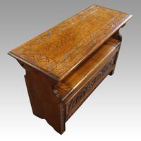 Edwardian Oak Monks Bench (3 of 5) Edwardian Oak Monks Bench (3 of 5)