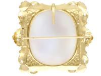 Carved Hardstone & 18ct Yellow Gold Cameo Brooch - Antique c.1860 (6 of 9) Carved Hardstone & 18ct Yellow Gold Cameo Brooch - Antique c.1860 (6 of 9)