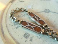 Pocket Watch Chain 1930s German Art Deco Silver Chrome & Goldstone Albert Nos (5 of 12) Pocket Watch Chain 1930s German Art Deco Silver Chrome & Goldstone Albert Nos (5 of 12)