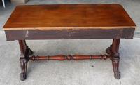 1900's Mahogany Side Table with Two Drawers (4 of 4) 1900's Mahogany Side Table with Two Drawers (4 of 4)