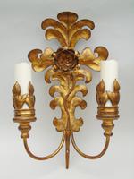 Good Pair of Large Gilt Metal Rococo Style Wall Lights - 9 Available (3 of 6) Good Pair of Large Gilt Metal Rococo Style Wall Lights - 9 Available (3 of 6)