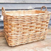 Large Wicker Log Basket on Wheels (3 of 6) Large Wicker Log Basket on Wheels (3 of 6)
