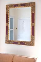 20th Century Italian parcel gilt scarlet painted wall mirror moulded frame (5 of 12) 20th Century Italian parcel gilt scarlet painted wall mirror moulded frame (5 of 12)