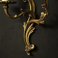 French Pair Of Gilded Twin Arm Wall Lights Oka04080 (6 of 10) French Pair Of Gilded Twin Arm Wall Lights Oka04080 (6 of 10)