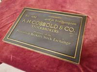19th Century Bronze Stockbrokers Plaque (5 of 11) 19th Century Bronze Stockbrokers Plaque (5 of 11)