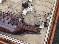 Unusual Model of Galleon In Birds Eye Maple Frame (9 of 9) Unusual Model of Galleon In Birds Eye Maple Frame (9 of 9)