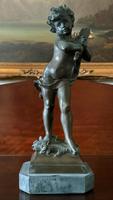 Fine Large 19th Century Antique Solid Bronze Cherub Sculpture Statue Figurine (2 of 13) Fine Large 19th Century Antique Solid Bronze Cherub Sculpture Statue Figurine (2 of 13)