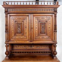 Large German Carved Walnut Bookcase Cabinet 19th Century (2 of 14) Large German Carved Walnut Bookcase Cabinet 19th Century (2 of 14)