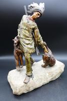 Fine Late 19th Century of Native American Bear Hunter by Carl Kauba (5 of 5) Fine Late 19th Century of Native American Bear Hunter by Carl Kauba (5 of 5)