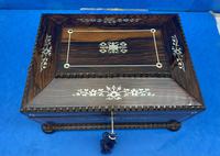 William IV Rosewood Sarcophagus Box with Inlay (3 of 13) William IV Rosewood Sarcophagus Box with Inlay (3 of 13)
