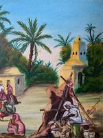 The Snake Charmer - Moroccan School - Vintage - 1960s - Original Oil Painting (6 of 11) The Snake Charmer - Moroccan School - Vintage - 1960s - Original Oil Painting (6 of 11)