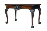 19th Century English Hand Carved Serving Table (1 of 14)