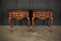 Pair of Dutch Marquetry Inlaid Serpentine Card Tables (14 of 18) Pair of Dutch Marquetry Inlaid Serpentine Card Tables (14 of 18)