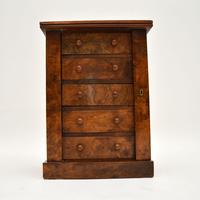 Antique Victorian Burr Walnut Miniature Wellington Chest (4 of 11) Antique Victorian Burr Walnut Miniature Wellington Chest (4 of 11)