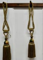 Large French Gold Silk Hand Made Tassels, Passementerie Curtain Tiebacks (5 of 5) Large French Gold Silk Hand Made Tassels, Passementerie Curtain Tiebacks (5 of 5)