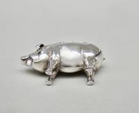 Edwardian Silver Pig Pin Cushion by Adie & Lovekin, Birmingham 1905 (5 of 5) Edwardian Silver Pig Pin Cushion by Adie & Lovekin, Birmingham 1905 (5 of 5)