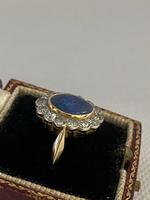 Edwardian 18ct Platinum Set Black Opal & Diamond Cluster Ring (3 of 7) Edwardian 18ct Platinum Set Black Opal & Diamond Cluster Ring (3 of 7)