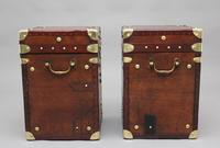 Pair of early 20th century leather bound ex army trunks (4 of 10) Pair of early 20th century leather bound ex army trunks (4 of 10)
