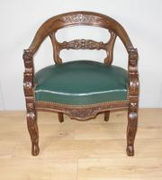 Carved Oak Victorian Desk Chair (6 of 9) Carved Oak Victorian Desk Chair (6 of 9)