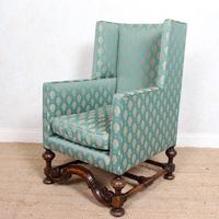 Lounge Chair Armchair Walnut Wingback Edwardian (12 of 12) Lounge Chair Armchair Walnut Wingback Edwardian (12 of 12)