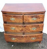1900's Mahogany 4 Drawer Bow Chest Drawers just Polished (4 of 5) 1900's Mahogany 4 Drawer Bow Chest Drawers just Polished (4 of 5)