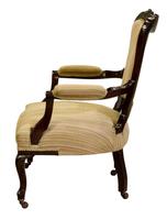 Pair of 19th Century Mahogany Open Armchairs c.1890 (4 of 8) Pair of 19th Century Mahogany Open Armchairs c.1890 (4 of 8)