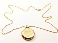 Edwardian Engraved 9ct Yellow Gold Locket Pendant (6 of 10) Edwardian Engraved 9ct Yellow Gold Locket Pendant (6 of 10)