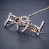 Antique Victorian Diamond Fox Hunting Riding Brooch Silver 18ct Gold 2ct of Diamond c.1900 (3 of 7) Antique Victorian Diamond Fox Hunting Riding Brooch Silver 18ct Gold 2ct of Diamond c.1900 (3 of 7)