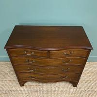 Edwardian Walnut Serpentine Antique Chest of Drawers (9 of 9) Edwardian Walnut Serpentine Antique Chest of Drawers (9 of 9)