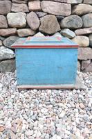 Swedish 'folk art' original blue paint box from hälsingland region, 1847. (4 of 26) Swedish 'folk art' original blue paint box from hälsingland region, 1847. (4 of 26)