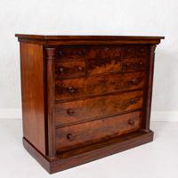 Scotch Chest of Drawers Flamed Mahogany 19th Century (3 of 11) Scotch Chest of Drawers Flamed Mahogany 19th Century (3 of 11)