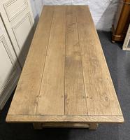 Bleached Oak Farmhouse Refectory Dining Table (11 of 22) Bleached Oak Farmhouse Refectory Dining Table (11 of 22)
