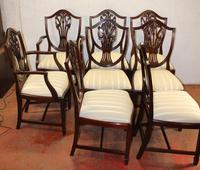 1960's Mahogany Set 8 Wheatcheaf Style Dining chairs. Pop out Seats (2 of 3) 1960's Mahogany Set 8 Wheatcheaf Style Dining chairs. Pop out Seats (2 of 3)