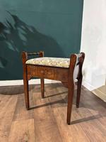 Vintage Beech Framed Piano Stool