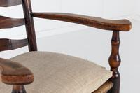 18th Century English Elm Ladder-Back Carver Chair (9 of 11) 18th Century English Elm Ladder-Back Carver Chair (9 of 11)